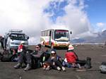 Waiting for the Bus in Ecuador - Christmastime 2005/2006