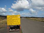 Volcano warning for hikers, Big Island, Hawai'i - February 2007