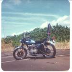 Roger J. Wendell's 1972 Honda CL 450 in Hawai'i - January 1976