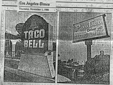 Pup 'N' Taco Los Angeles Times - 11-01-1984