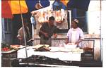 Ray at a Kashgar market, xinjiang - June 2001