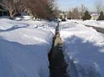 Narrow Sidewalk After Storms - 01-02-2007