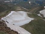 Watermlon Snow on Hassell Peak, Colorado - July 16, 2006