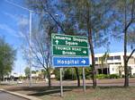 Street Sign to Darwin Hospital, Australia - November, 2005